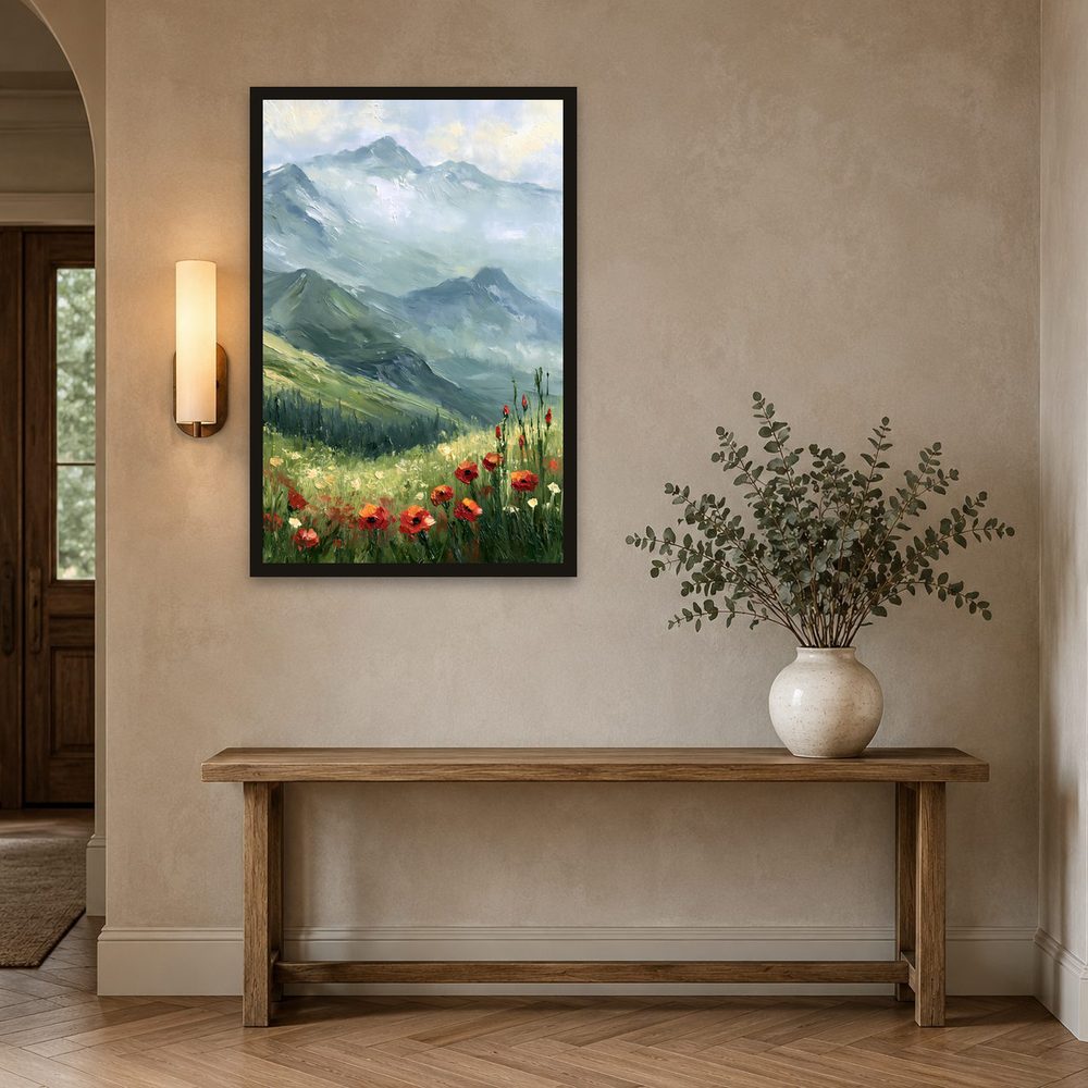Alpine Landscape impasto oil painting wall art by Brunelvi — Ansicht 2