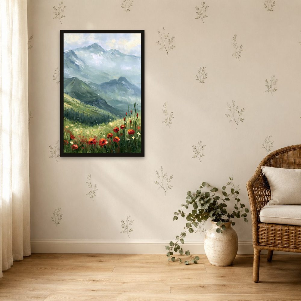 Alpine Landscape impasto oil painting wall art by Brunelvi — Ansicht 4