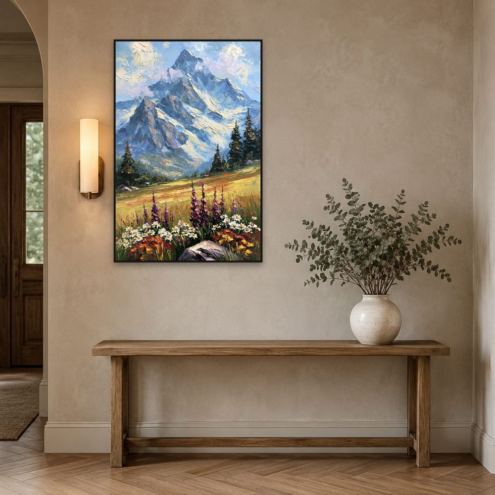 Alpine Meadow — landscapes wall art print by Brunelvi — view 3