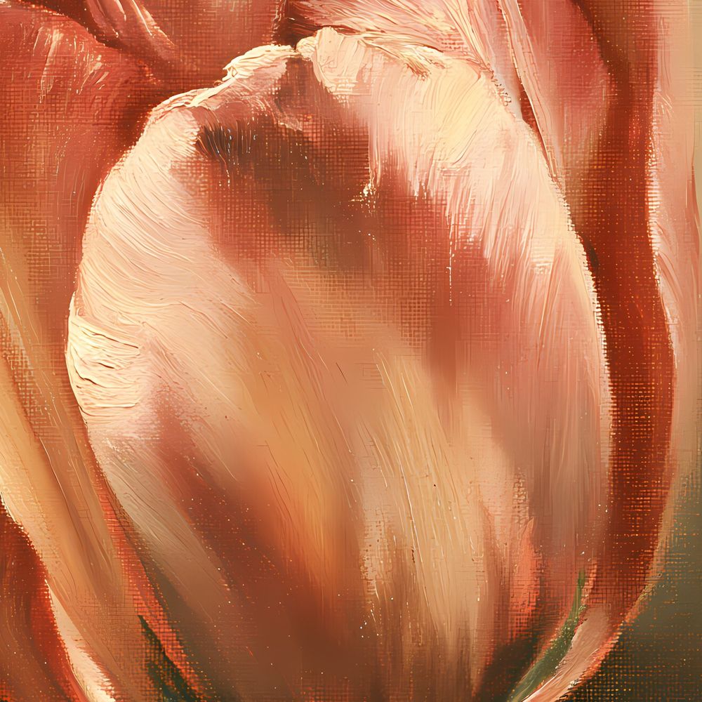 Amber Crimson Tulip — florals art print by Brunelvi — view 2