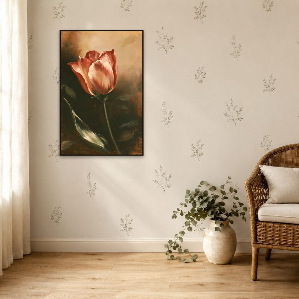 Amber Crimson Tulip — florals art print by Brunelvi — view 5