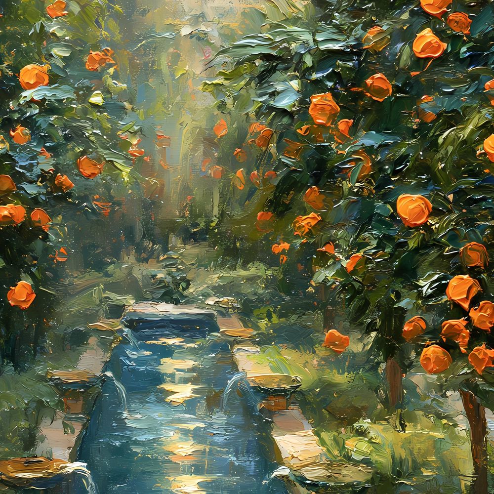 Andalusian Courtyard — landscapes wall art print by Brunelvi — view 2