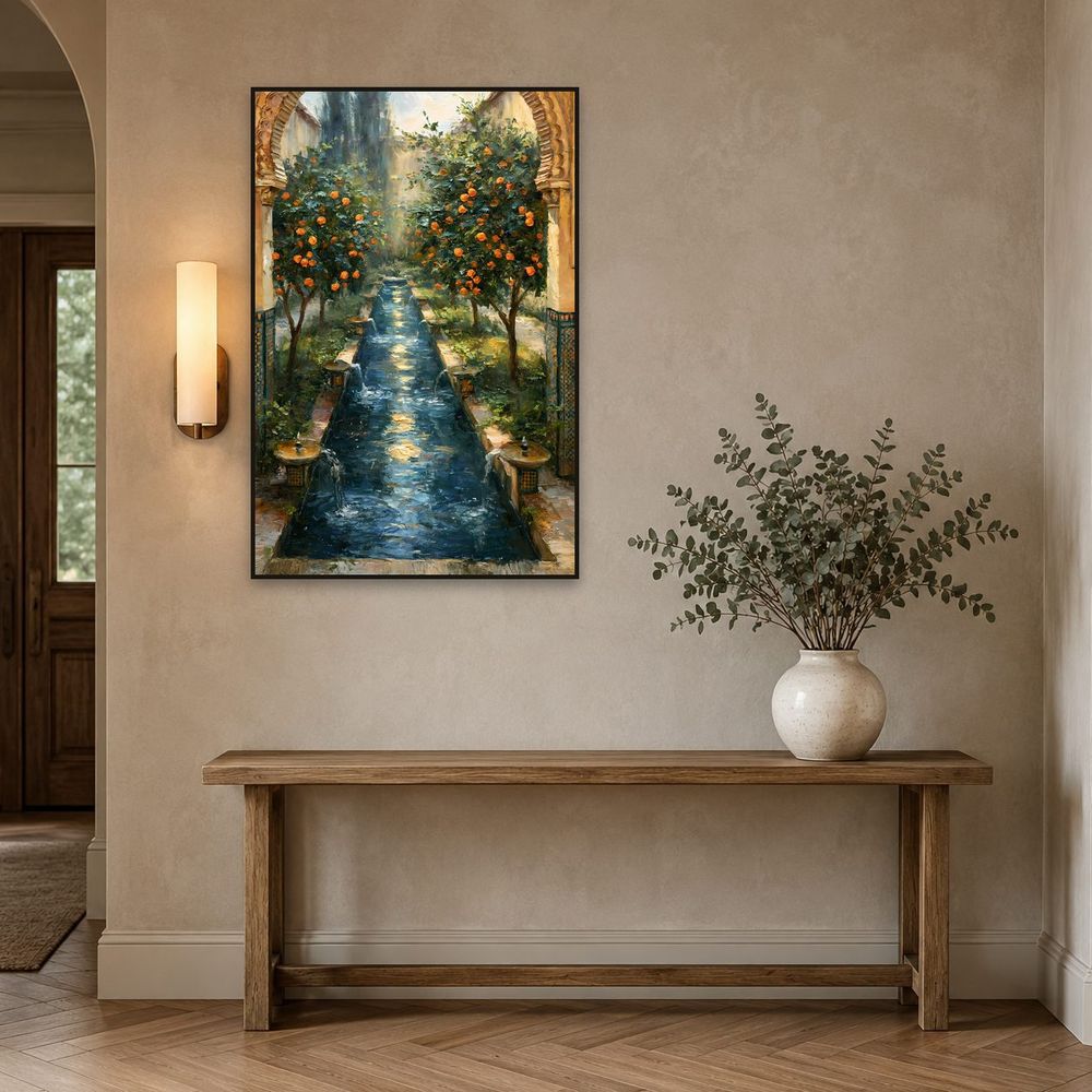 Andalusian Courtyard — landscapes wall art print by Brunelvi — view 3