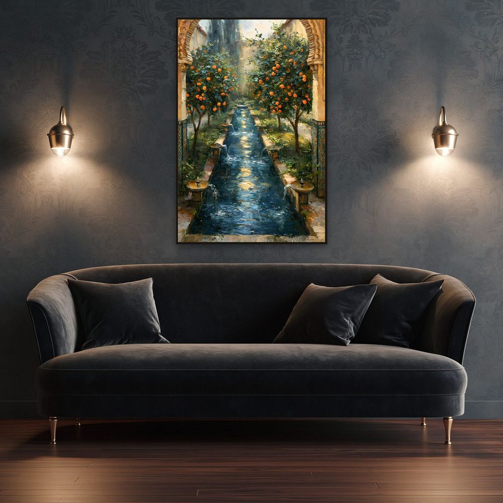 Andalusian Courtyard — landscapes wall art print by Brunelvi — view 4