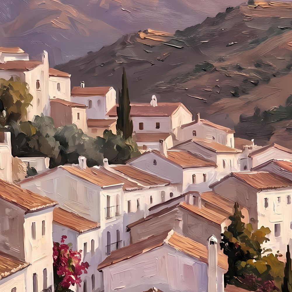 Andalusian White Village — landscapes wall art print by Brunelvi — view 2