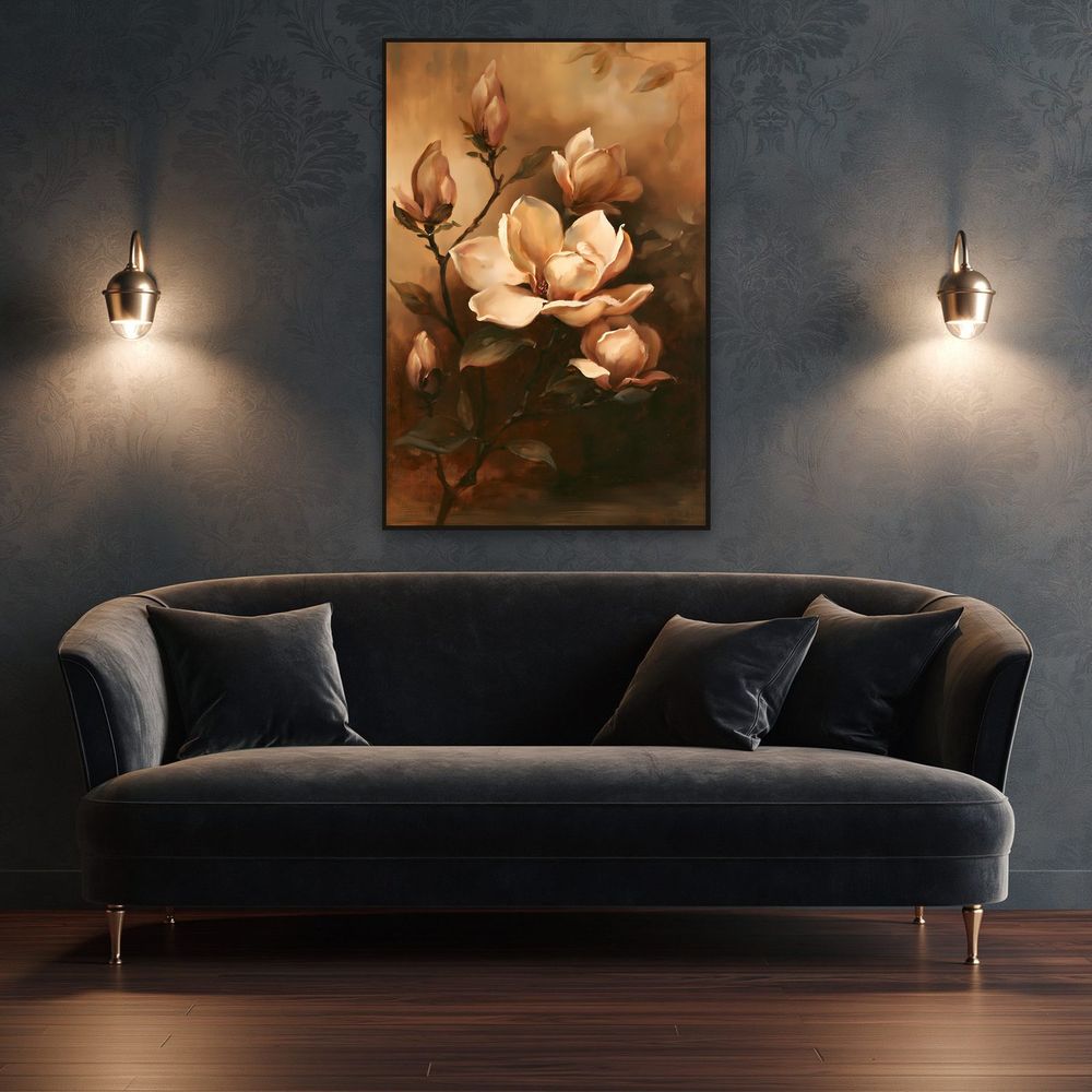 Antique Cream Magnolia — florals art print by Brunelvi — view 4