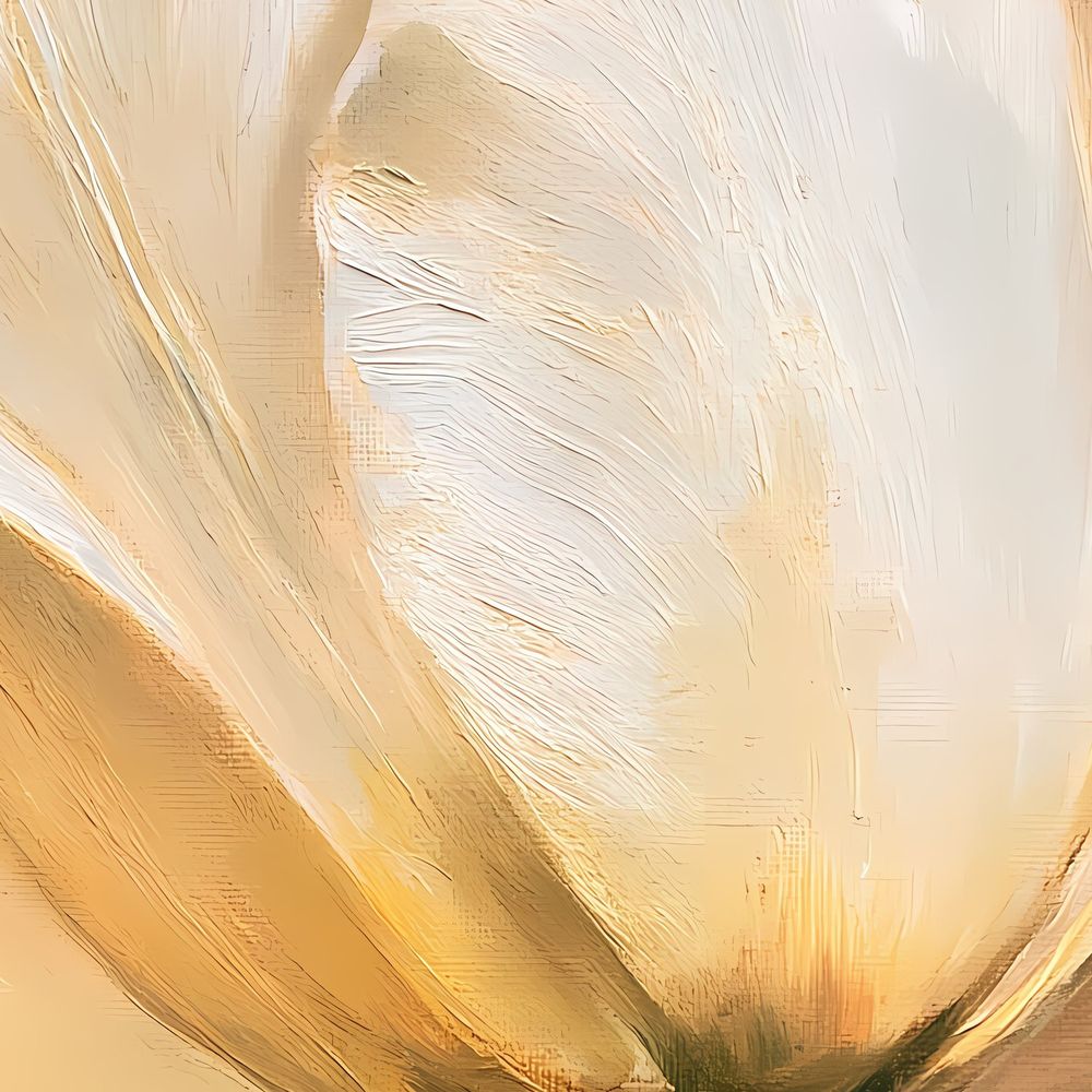 Antique White Tulip — florals art print by Brunelvi — view 2