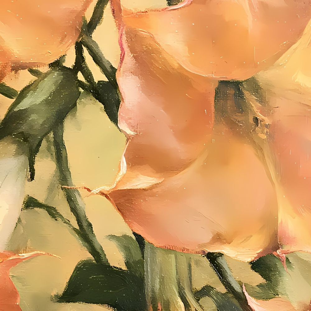 Apricot Angel Trumpet — florals art print by Brunelvi — view 2