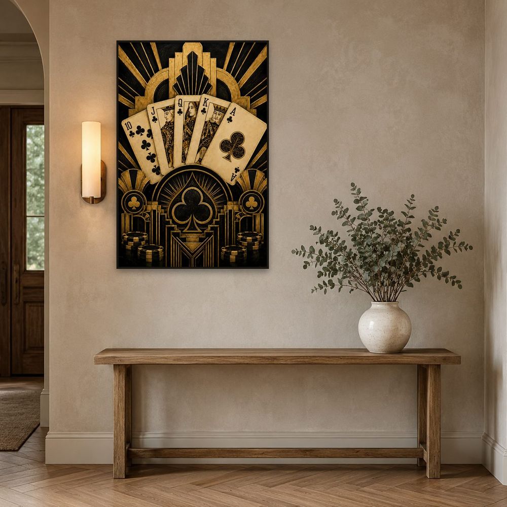 Art Deco Royal Clubs — animals wall art print by Brunelvi — view 3