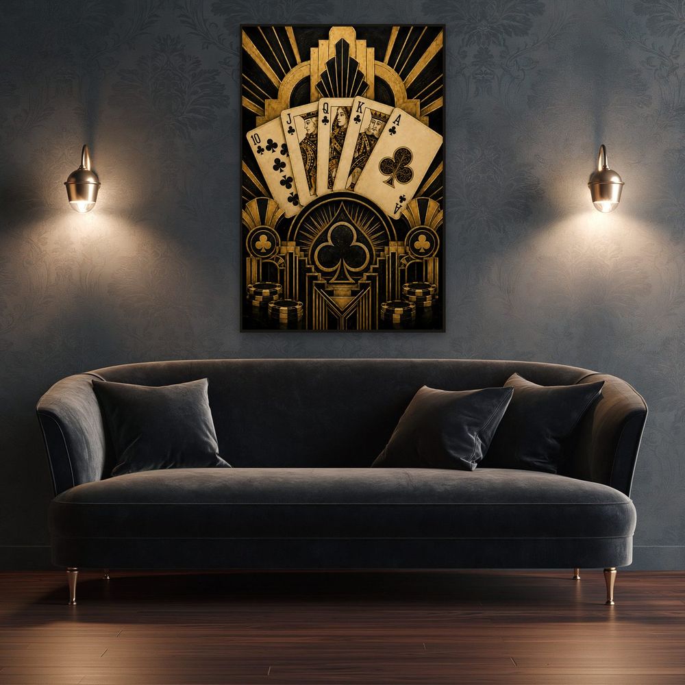 Art Deco Royal Clubs — animals wall art print by Brunelvi — view 4
