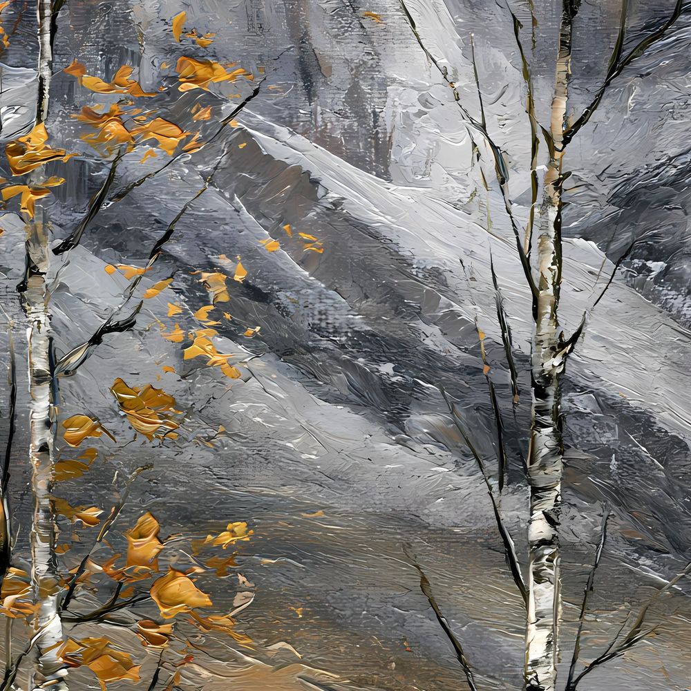 Autumn Birch Peak — landscapes wall art print by Brunelvi — view 2
