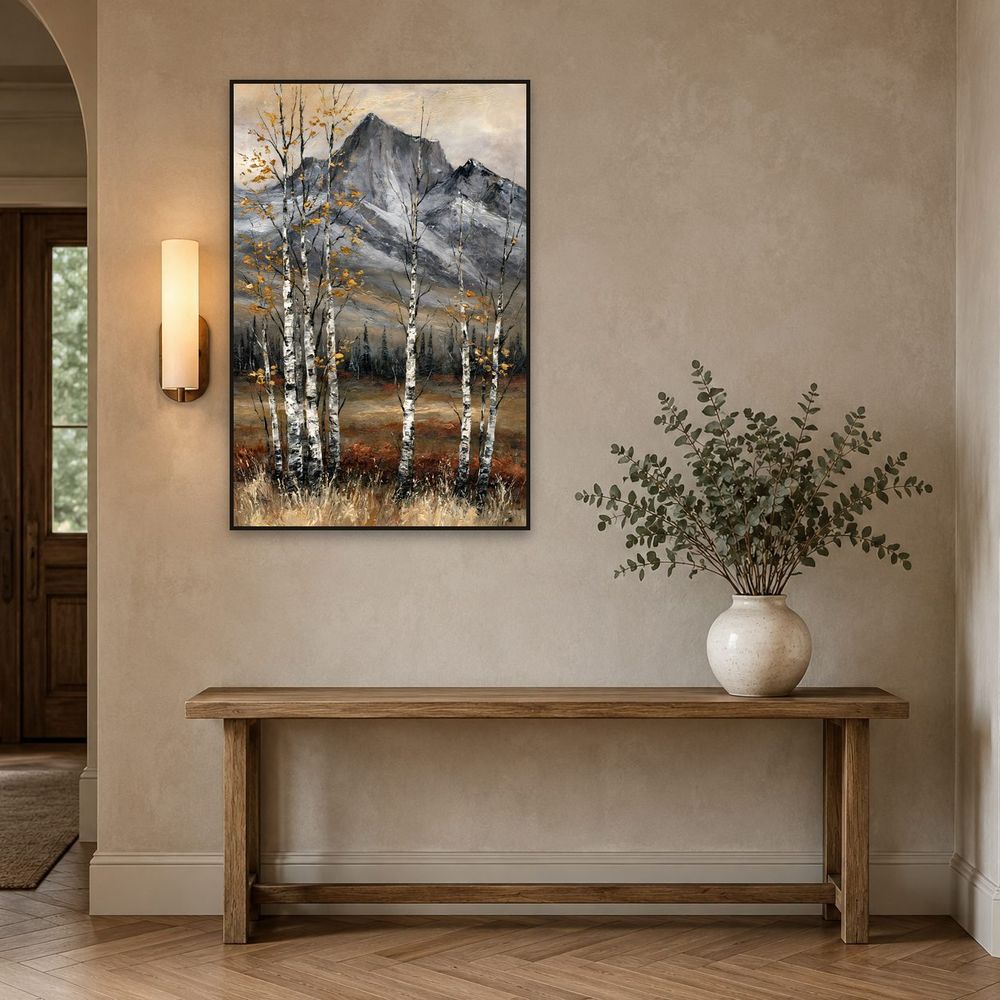 Autumn Birch Peak — landscapes wall art print by Brunelvi — view 3