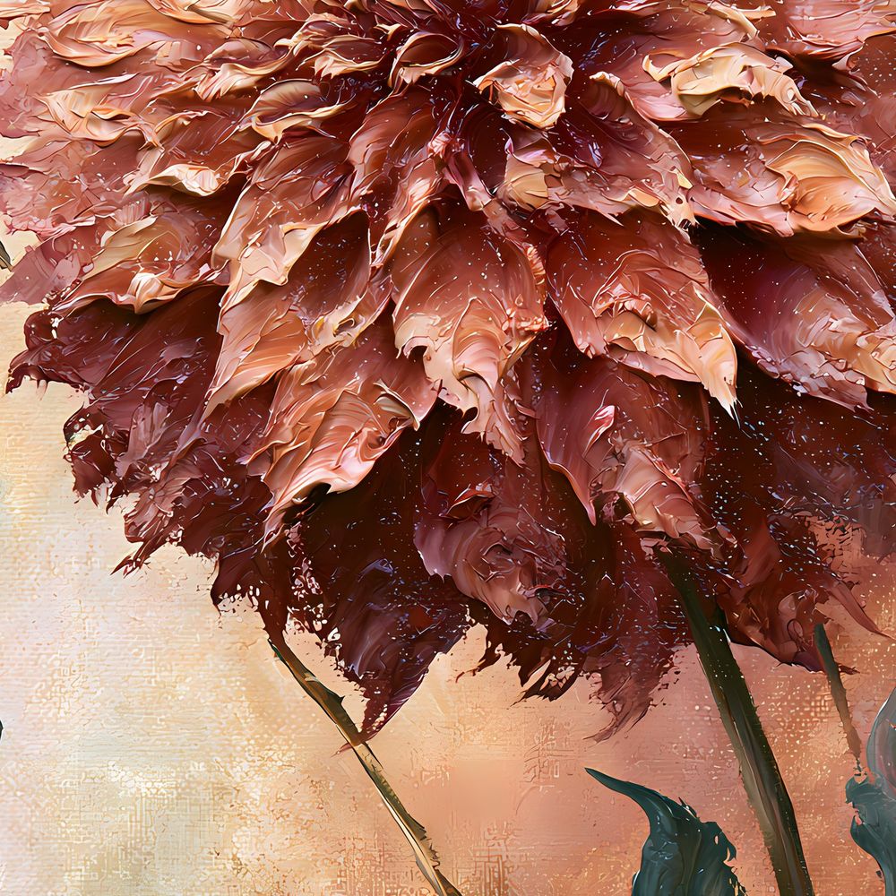Autumn Dahlia — florals wall art print by Brunelvi — view 2