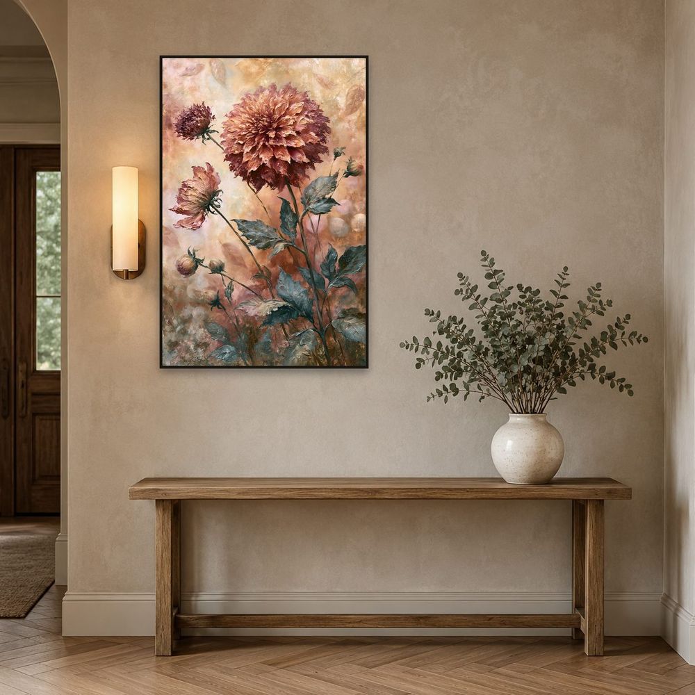 Autumn Dahlia — florals wall art print by Brunelvi — view 3