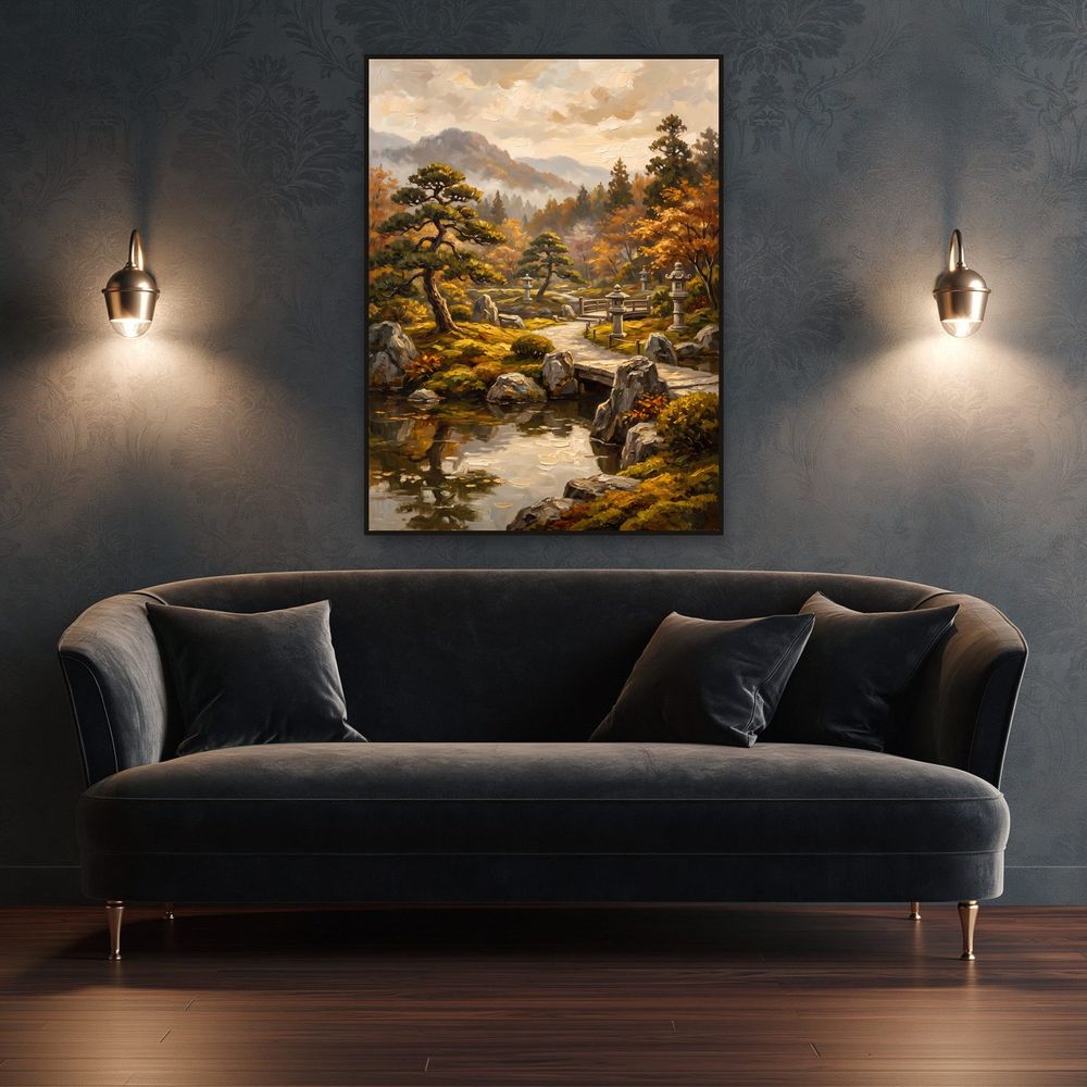 Autumn Japanese Garden — landscapes wall art print by Brunelvi — view 4