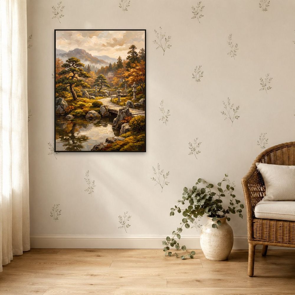 Autumn Japanese Garden — landscapes wall art print by Brunelvi — view 5