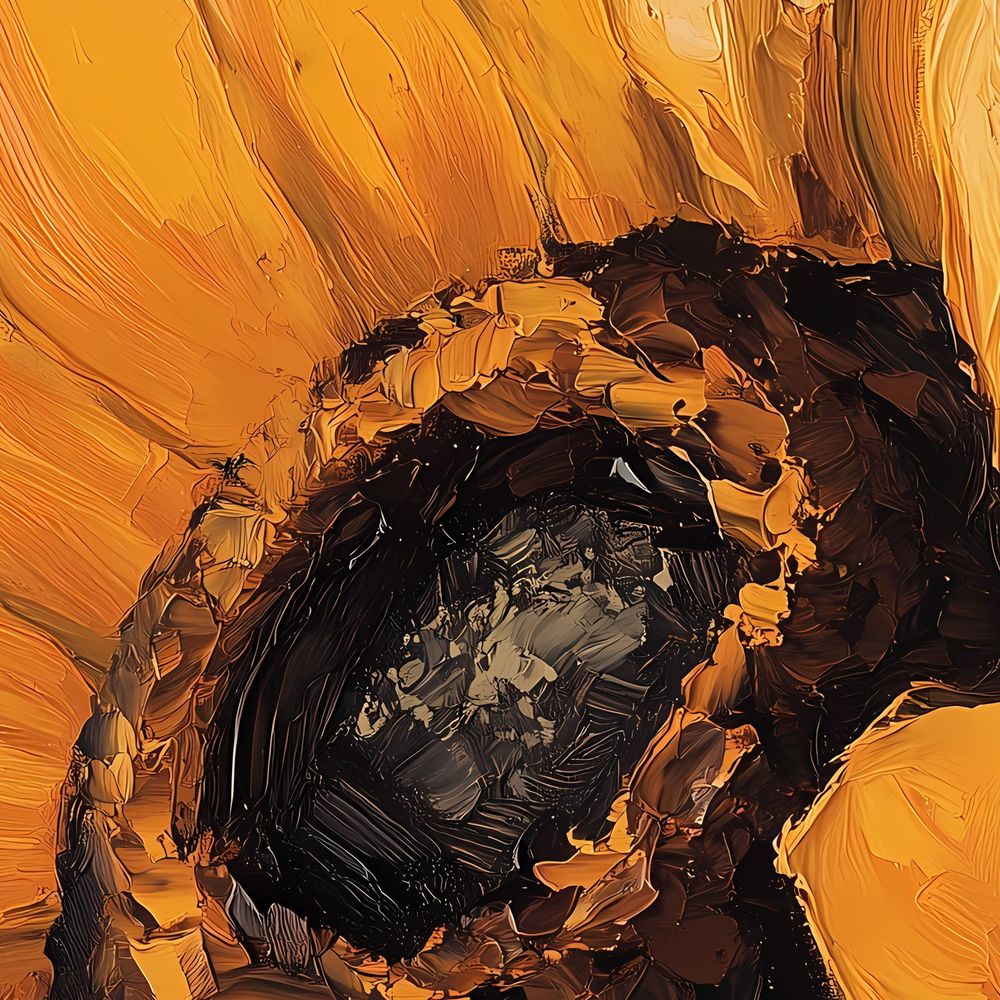 Azure Sunflower — florals art print by Brunelvi — view 2