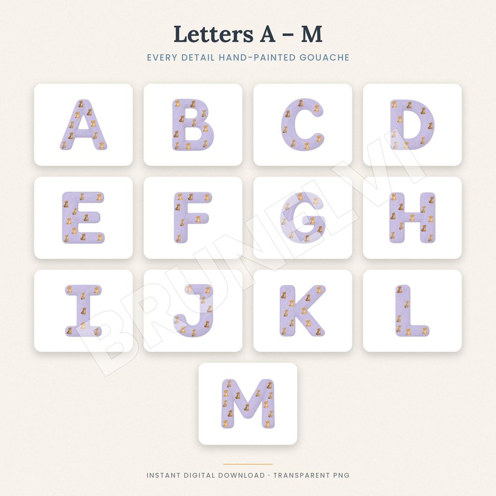 Baby Big Cat Alphabet PNG — alphabet letter pngs clipart by Brunelvi — view 4