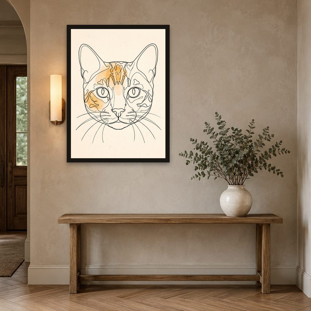 Bengal Cat line art wall art by Brunelvi — Ansicht 2
