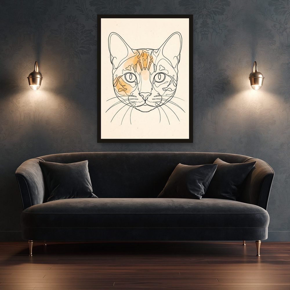 Bengal Cat line art wall art by Brunelvi — Ansicht 3
