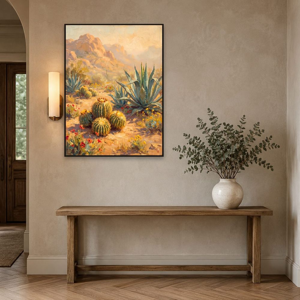 Blooming Desert Agave — landscapes wall art print by Brunelvi — view 3