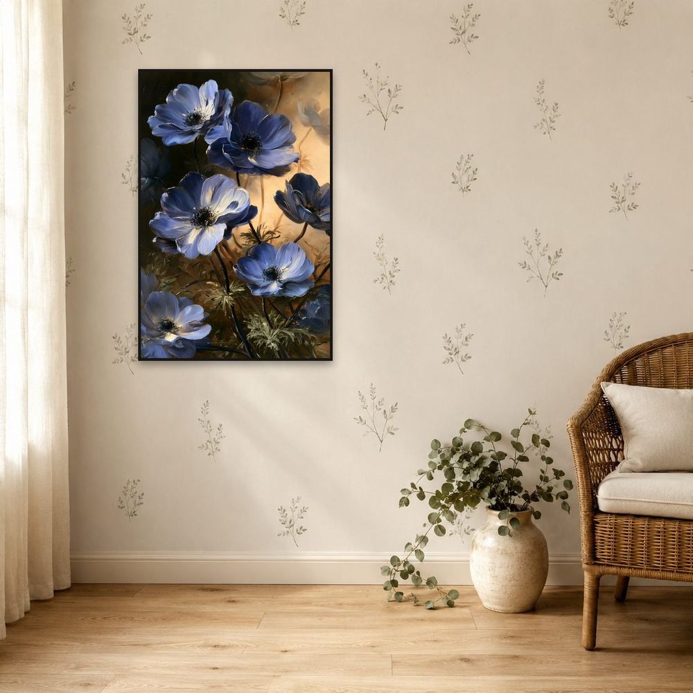 Blue Anemone — florals wall art print by Brunelvi — view 5