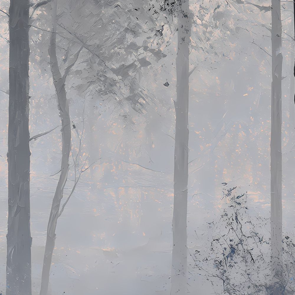 Blue Forest Blooms — landscapes wall art print by Brunelvi — view 2