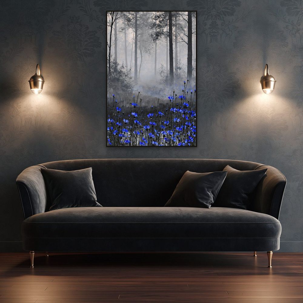Blue Forest Blooms — landscapes wall art print by Brunelvi — view 4