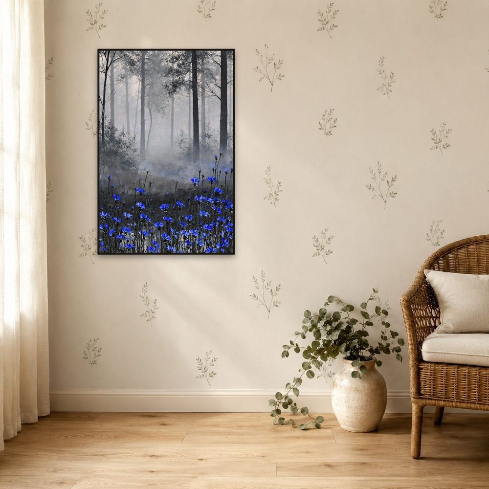 Blue Forest Blooms — landscapes wall art print by Brunelvi — view 5