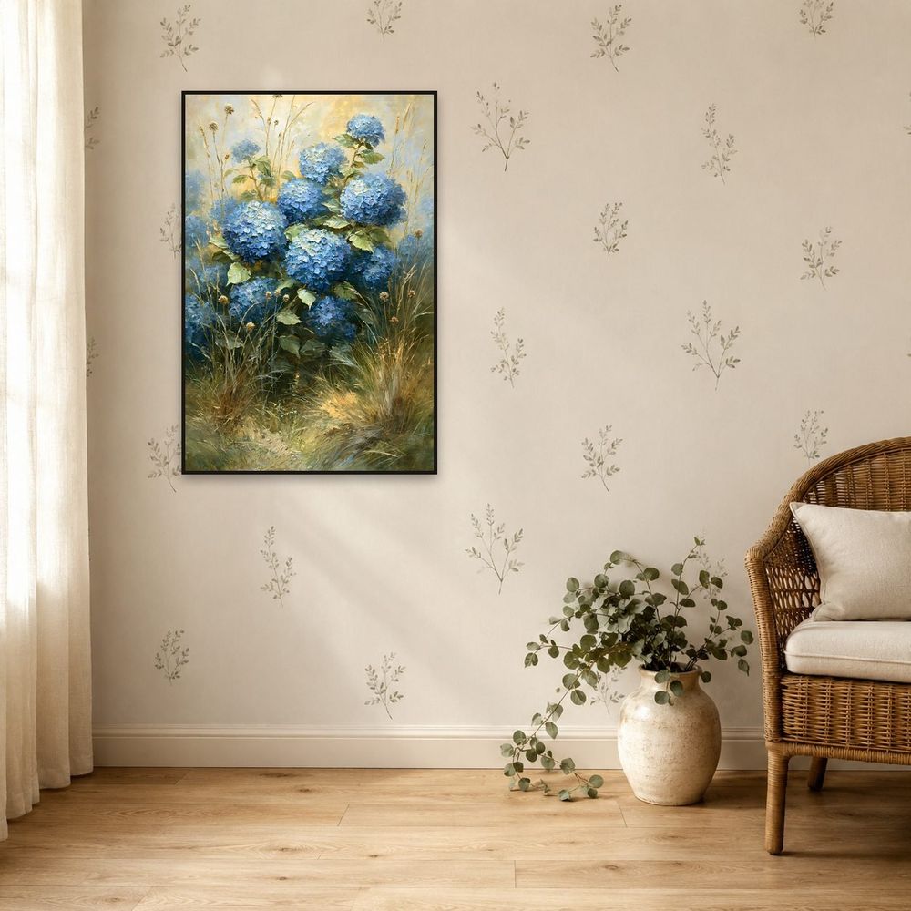 Blue Hydrangea — florals wall art print by Brunelvi — view 5