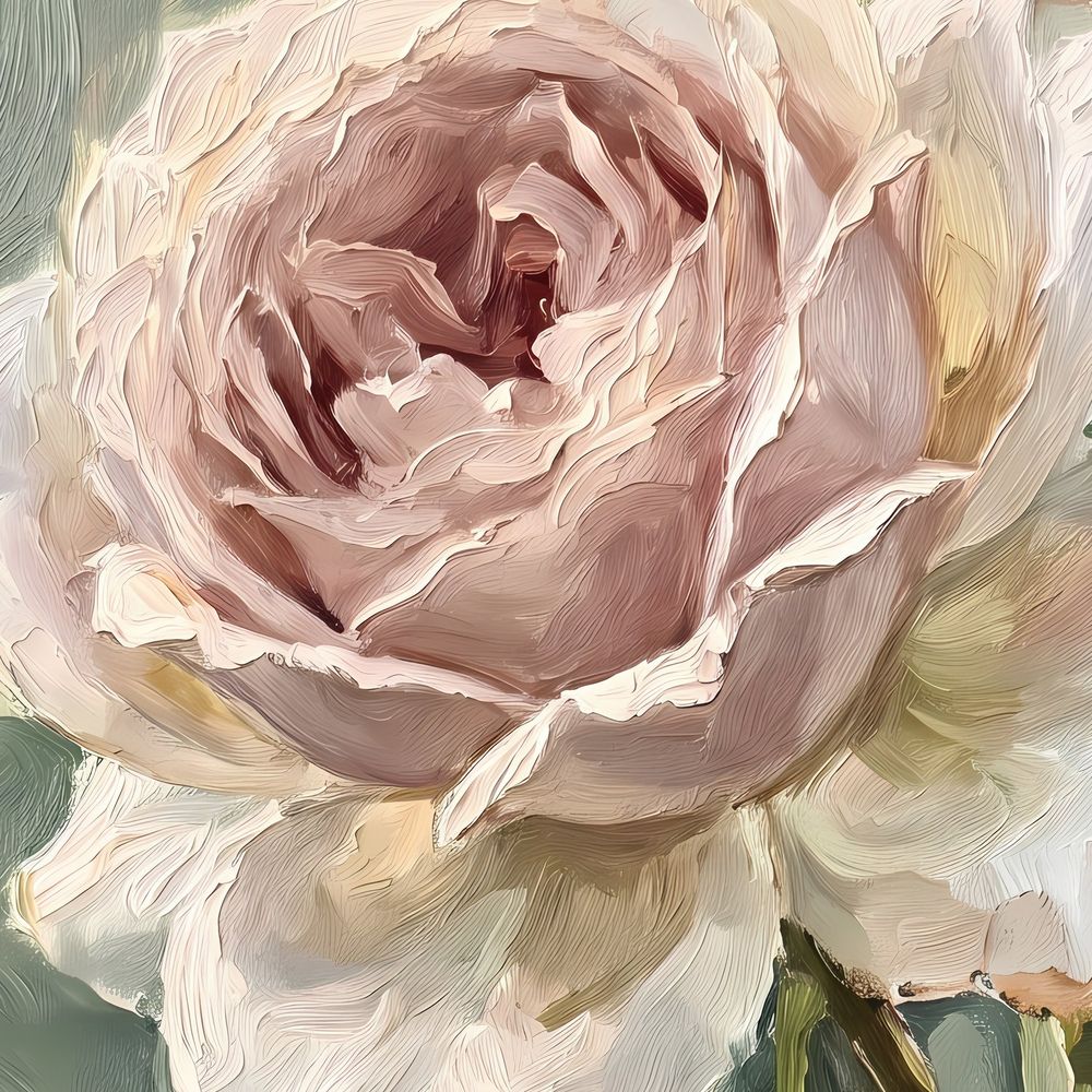 Blush Garden Rose — florals wall art print by Brunelvi — view 2