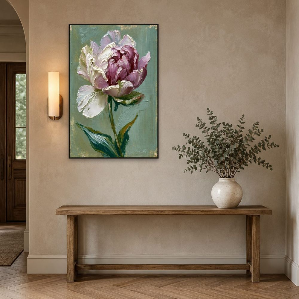 Blush Peony — florals wall art print by Brunelvi — view 3