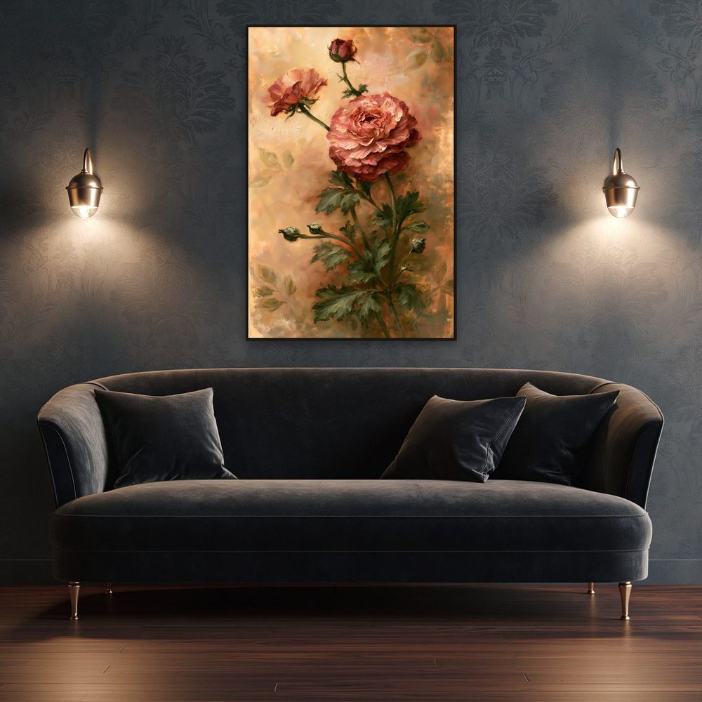 Blush Ranunculus — florals wall art print by Brunelvi — view 4
