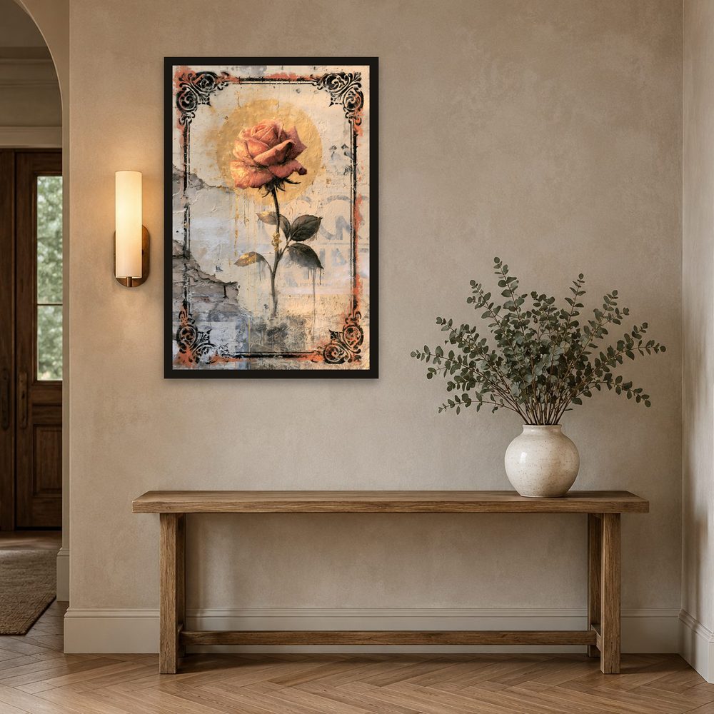 Blush Rose Street Art street art wall art by Brunelvi — Ansicht 2