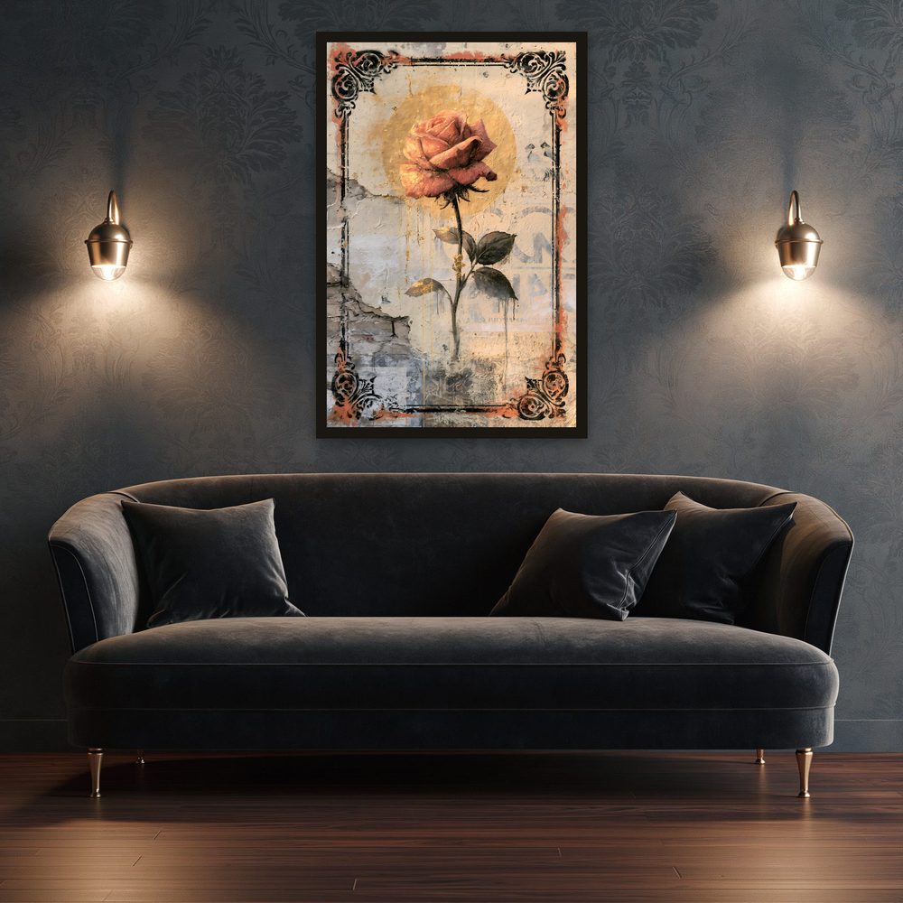 Blush Rose Street Art street art wall art by Brunelvi — Ansicht 3