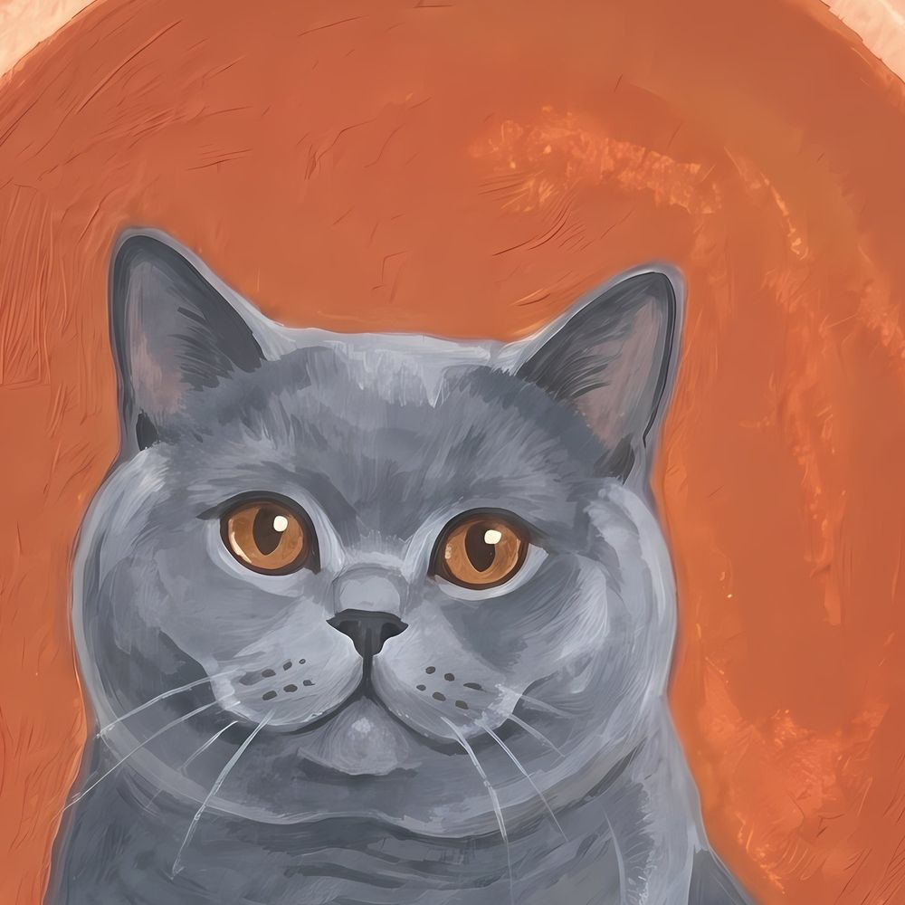 Boho British Shorthair — animals wall art print by Brunelvi — view 2