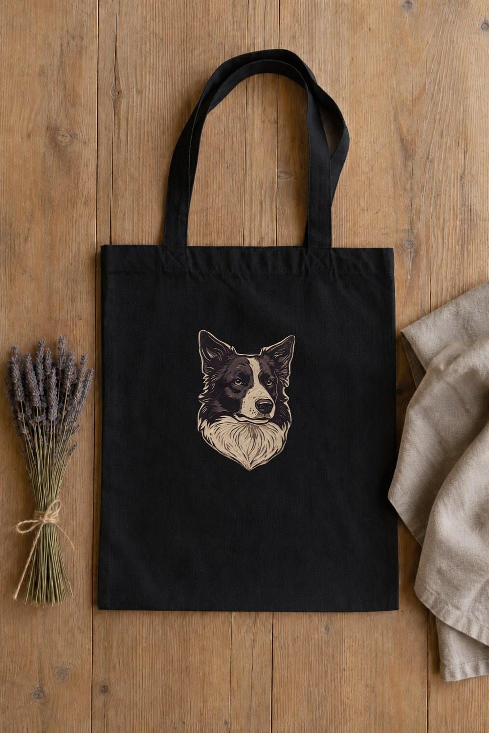 Border Collie Linocut Clipart — animal clipart clipart by Brunelvi — view 5