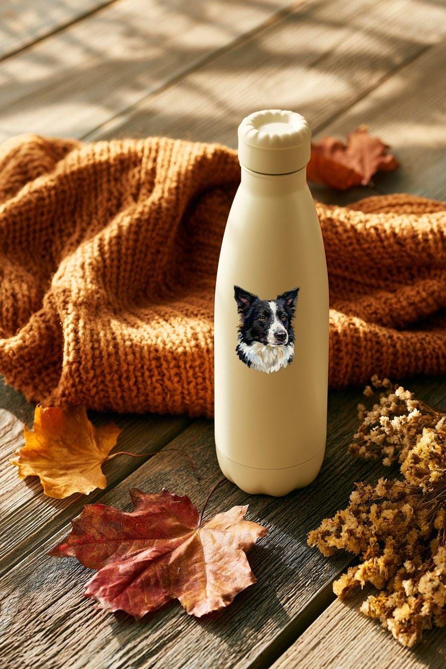 Border Collie Oil Painting Clipart — animal clipart clipart by Brunelvi — view 3