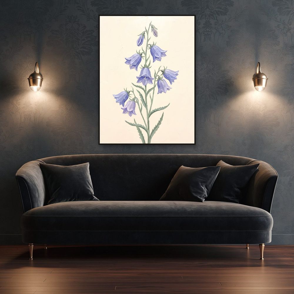 Botanical Bellflower — florals wall art print by Brunelvi — view 4
