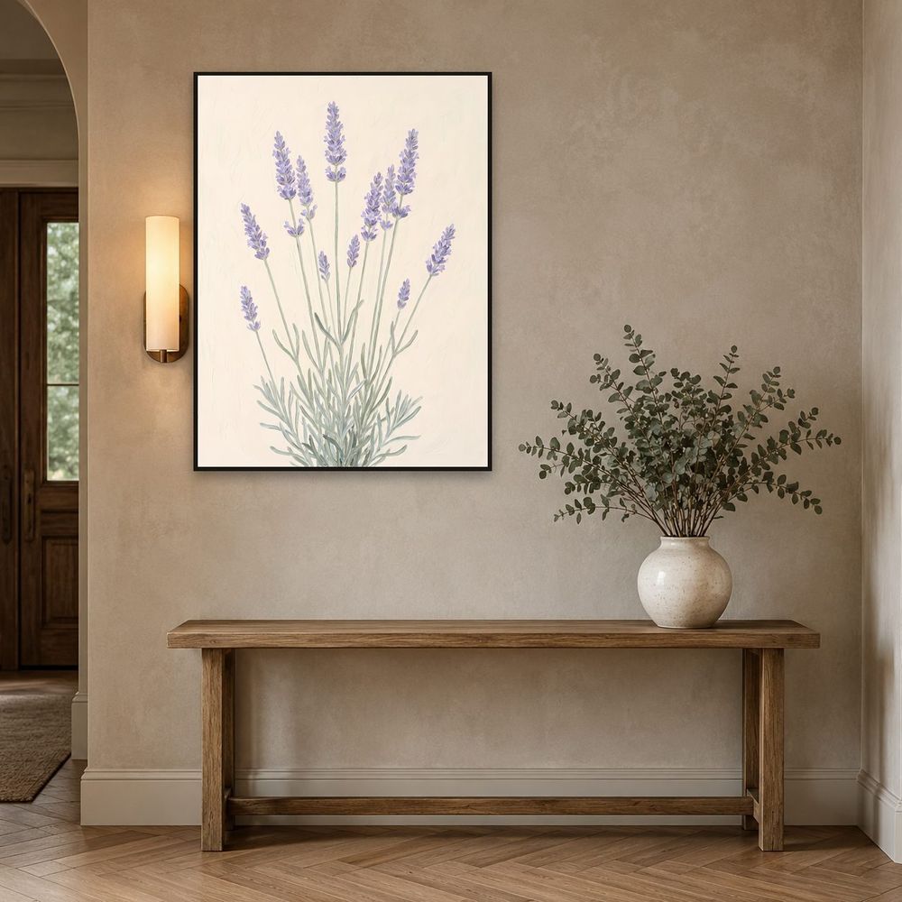 Botanical Lavender — florals wall art print by Brunelvi — view 3