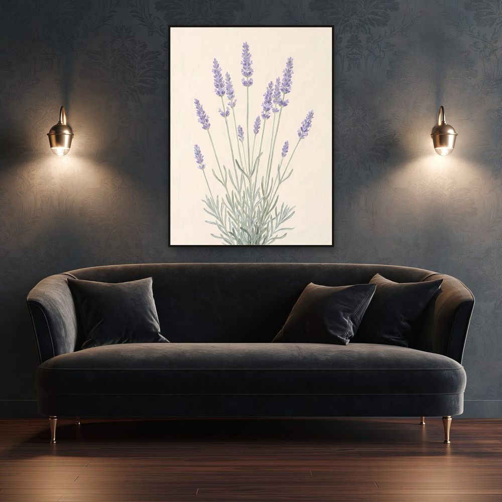 Botanical Lavender — florals wall art print by Brunelvi — view 4