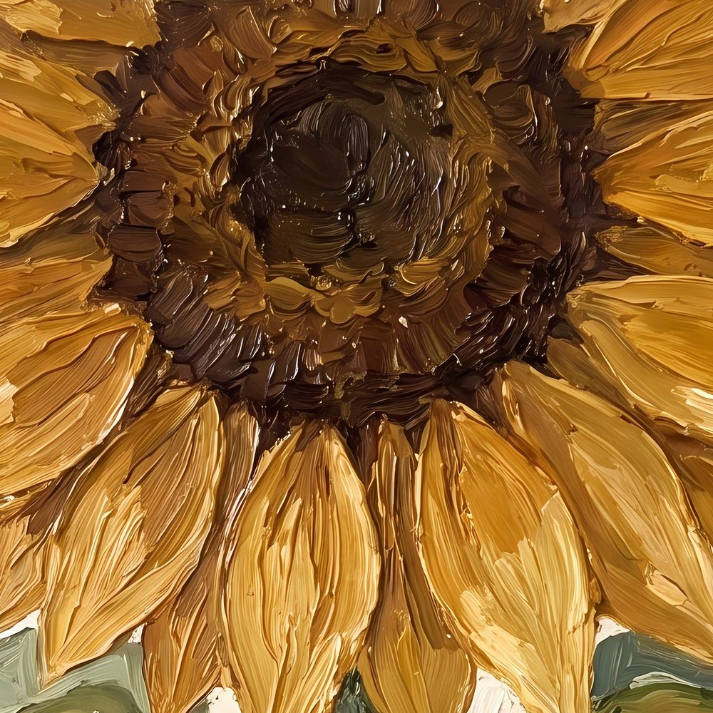Botanical Sunflower — florals wall art print by Brunelvi — view 2