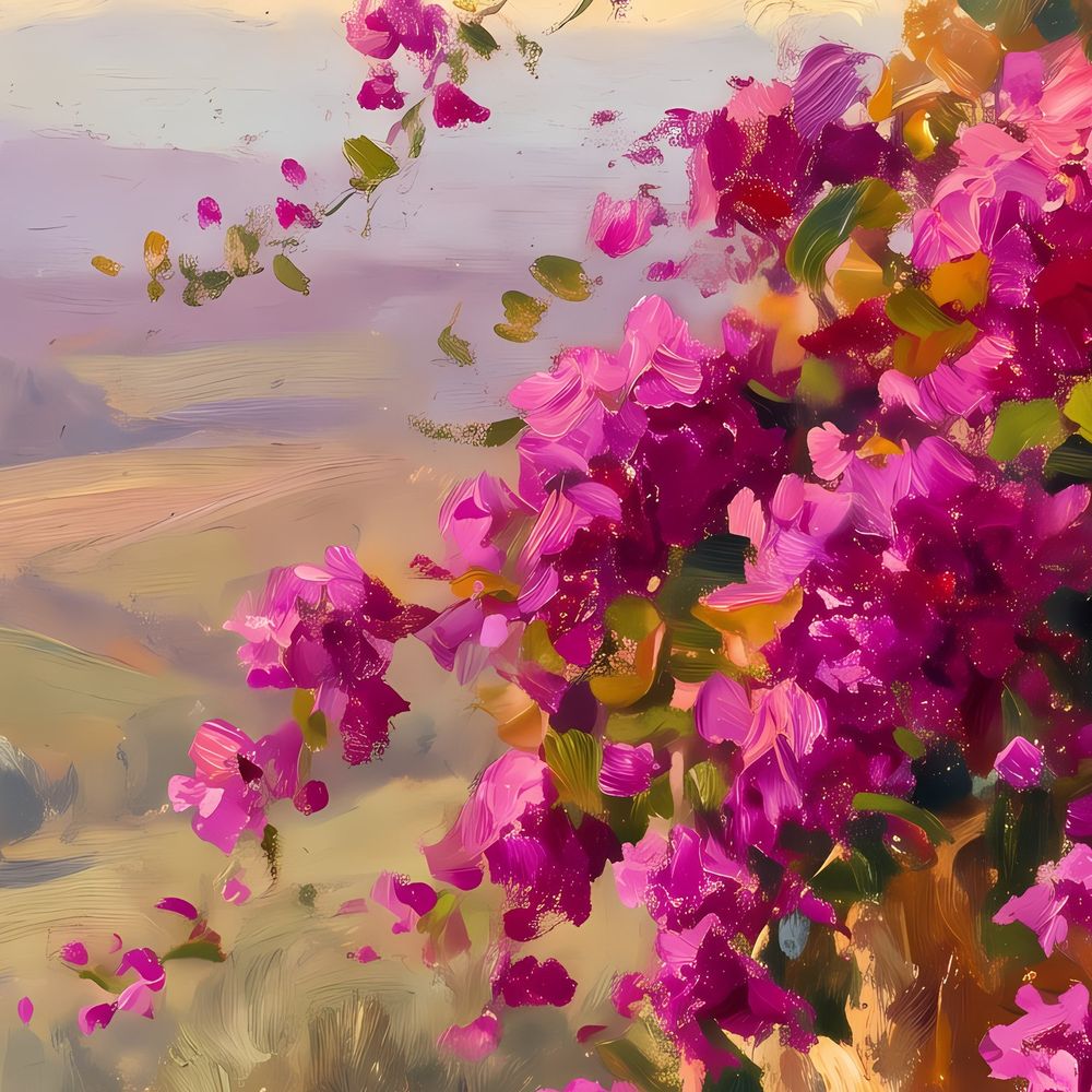 Bougainvillea Olive Grove — landscapes wall art print by Brunelvi — view 2