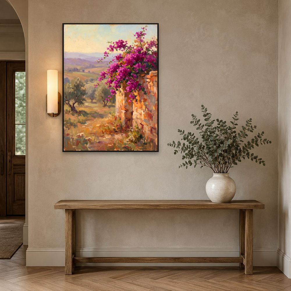 Bougainvillea Olive Grove — landscapes wall art print by Brunelvi — view 3