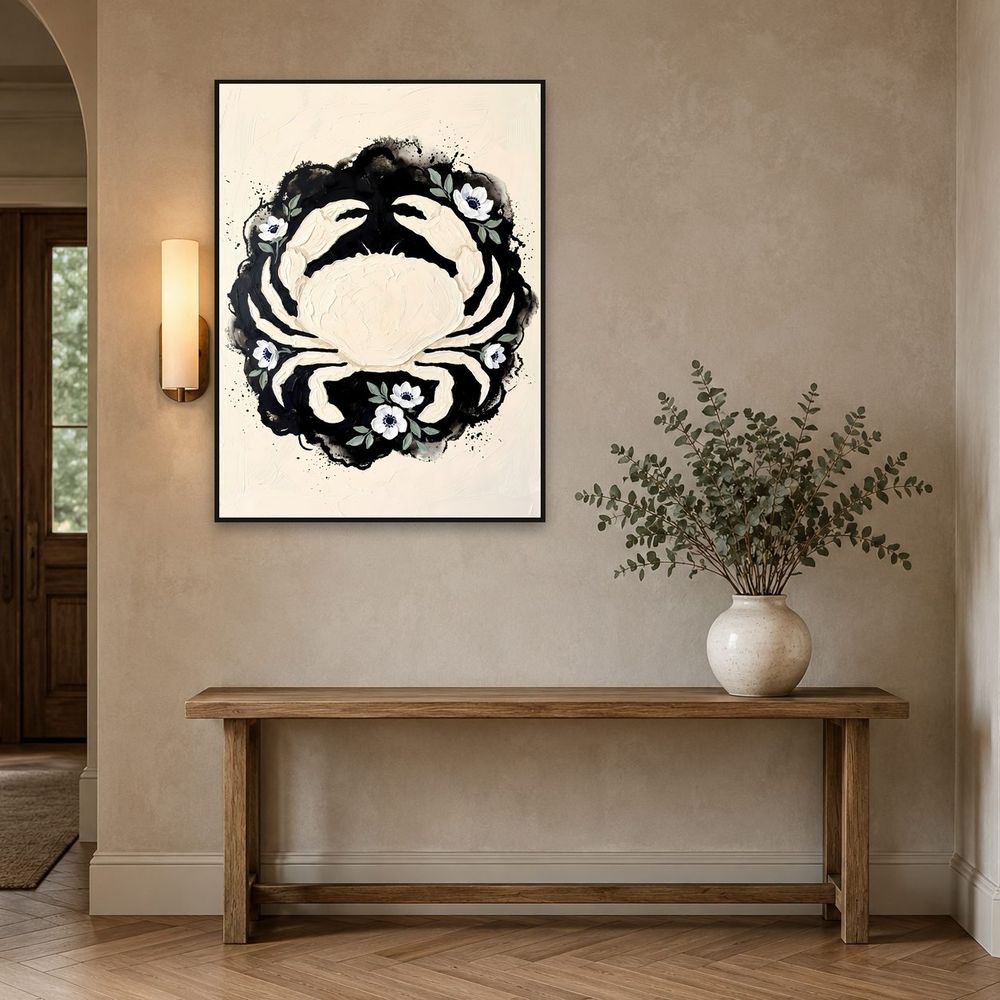 Cancer Crab Zodiac — zodiac wall art print by Brunelvi — view 3