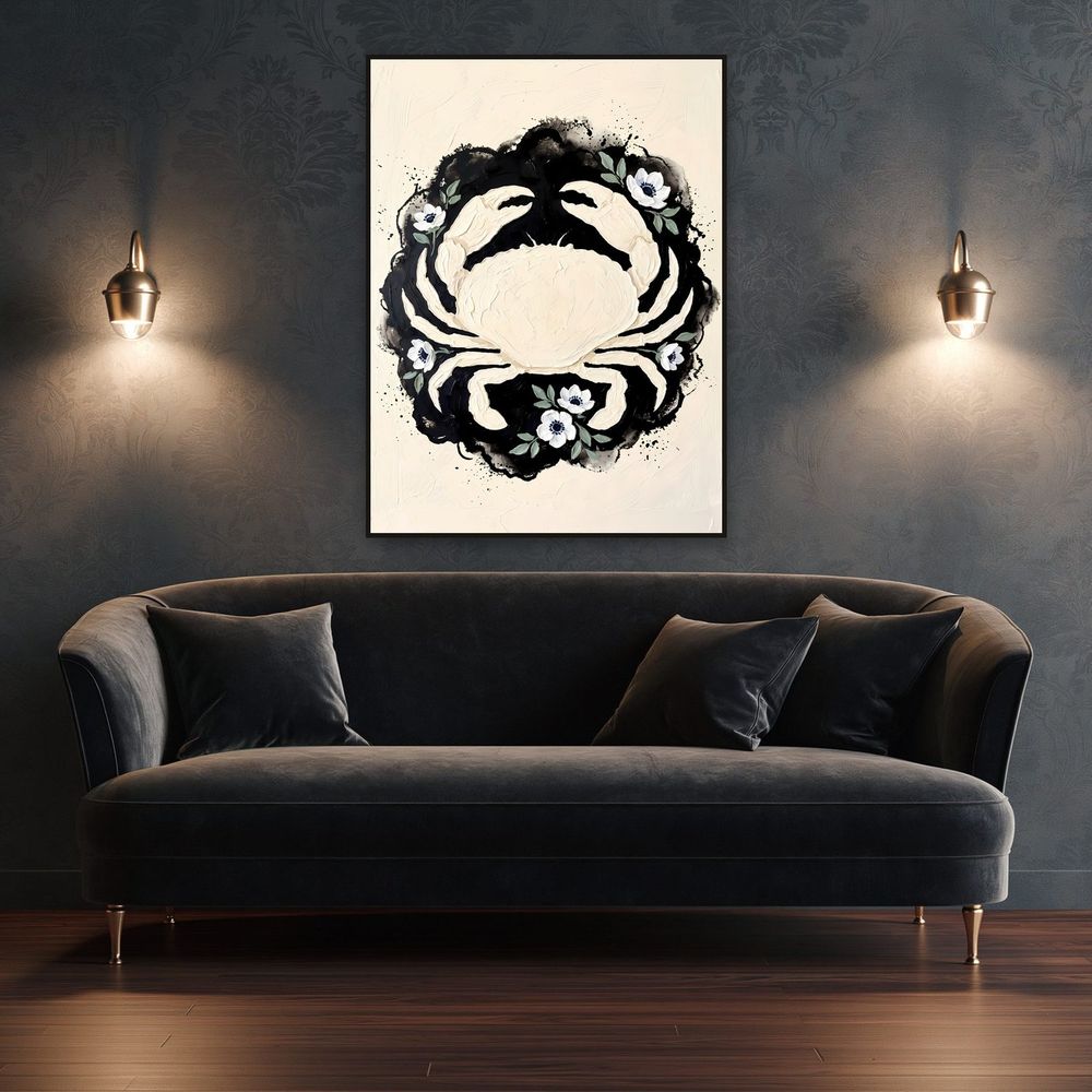 Cancer Crab Zodiac — zodiac wall art print by Brunelvi — view 4