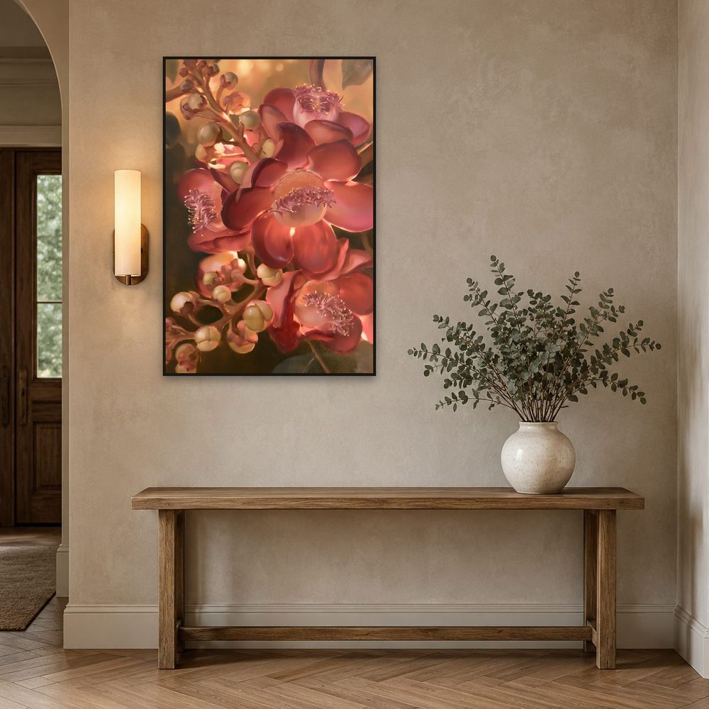 Cannonball Tree Bloom — florals art print by Brunelvi — view 3