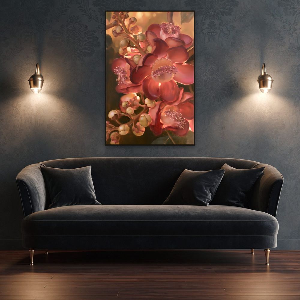 Cannonball Tree Bloom — florals art print by Brunelvi — view 4