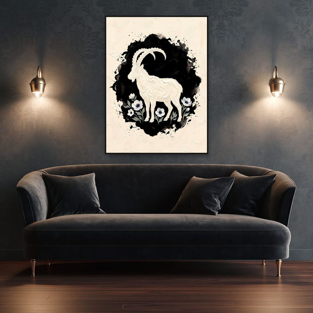 Capricorn Ibex Zodiac — zodiac wall art print by Brunelvi — view 4
