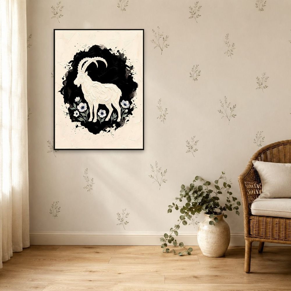 Capricorn Ibex Zodiac — zodiac wall art print by Brunelvi — view 5